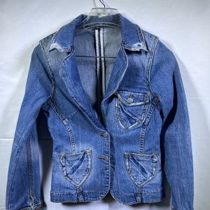 J & Company Vintage Denim Jacket Womens M: Pre-Owned